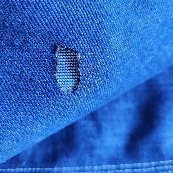 Vintage Montgomery Ward Blue Denim Work Overalls Bib Made in USA - Picture 9 of 9